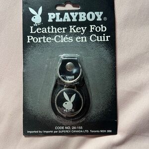80’s Playboy Vintage Leather Key Fob